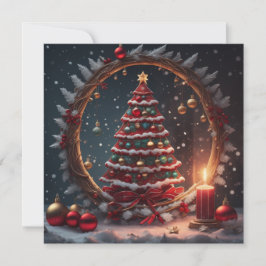Cartão De Festividades Árvore de Natal