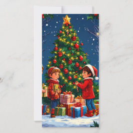 Cartão De Festividades Árvore de Natal