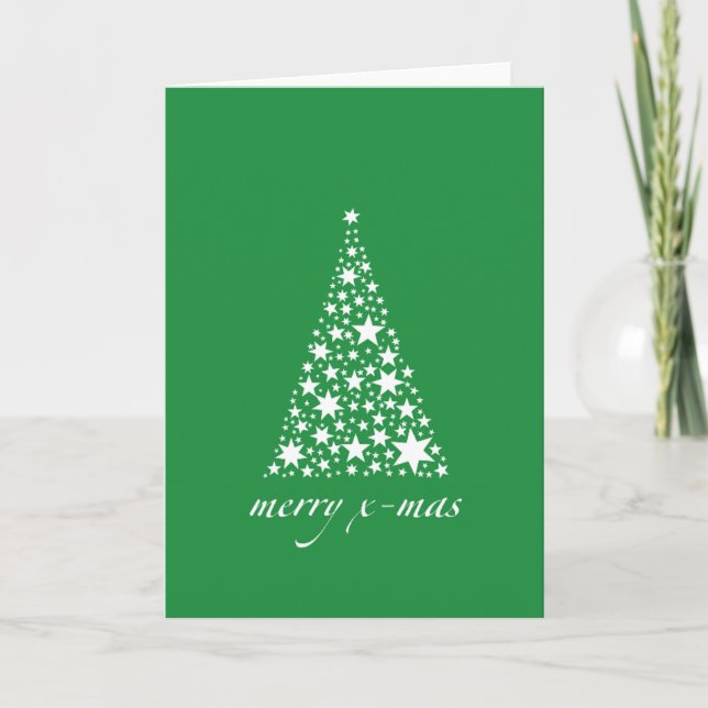 Cartão De Festividades Árvore de Natal (Frente)