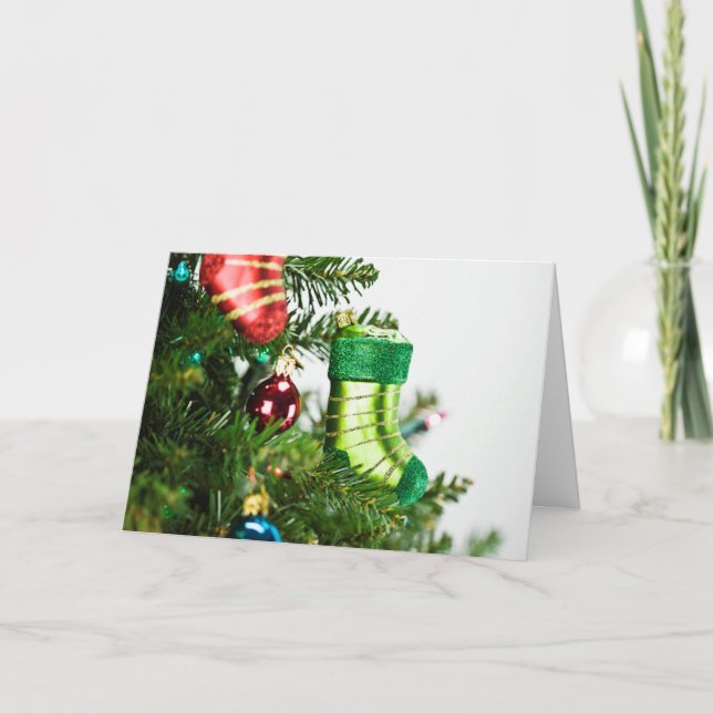 Cartão De Festividades Árvore de Natal (Frente)