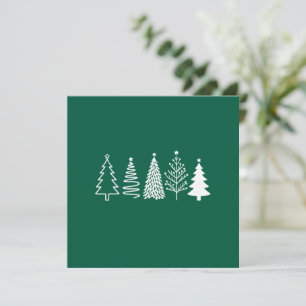 Cartão De Festividades Árvore de Natal 
