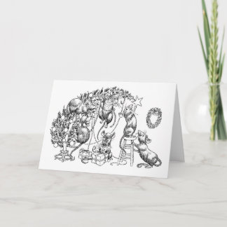 Cartão De Festividades Árvore de Natal