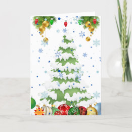 Cartão De Festividades Árvore de Natal