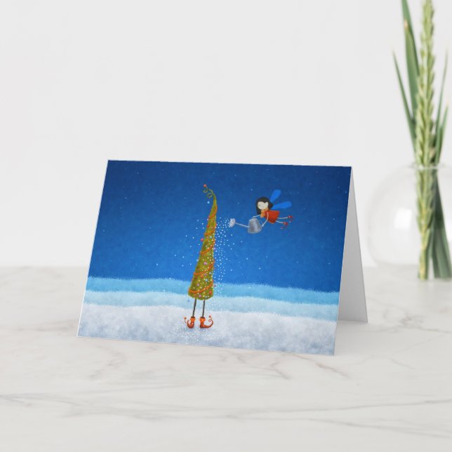 Cartão De Festividades Árvore de Natal (Frente)