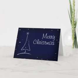 Cartão De Festividades Árvore de Natal abstrata moderna