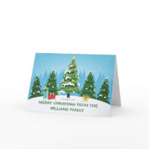 Árvore de Natal Alegre Personalizada Fofa Não Foto