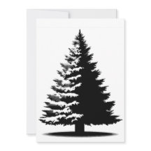 Árvore de Natal Branca & Preta Elegante Envelhecid