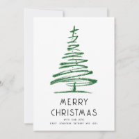 Árvore de Natal Brilhante Verde Calendário 2027 Fe