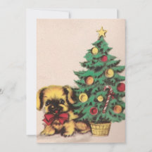 Árvore de Natal Cachorro de Natais vintages