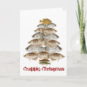 Cartão De Festividades Árvore de Natal Crappie
