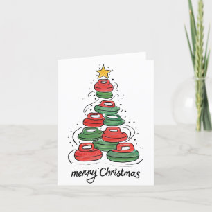 Cartão De Festividades Árvore de Natal da Pedra Curva