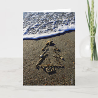 Cartão De Festividades Árvore de Natal de Beachwrite