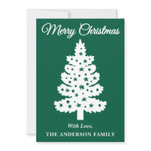 Árvore de Natal de Script Manuscrito Verde