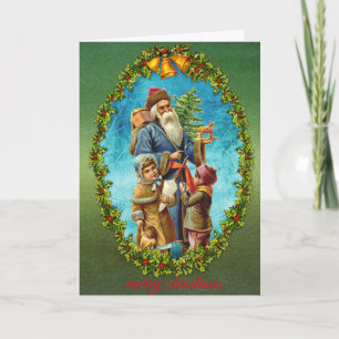 Cartão De Festividades Árvore de Natal decorativa de Natal feliz no Natal