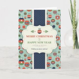 Cartão De Festividades Árvore de Natal decorativa de Natal feliz no Natal