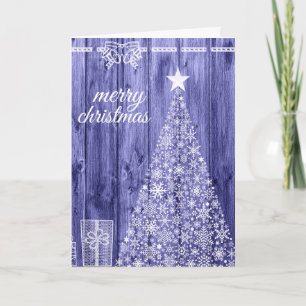 Cartão De Festividades Árvore de Natal decorativa de Natal feliz no Natal