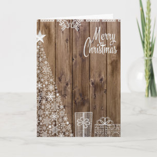 Cartão De Festividades Árvore de Natal decorativa de Natal feliz no Natal