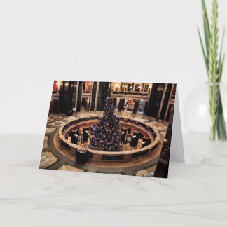 Cartão De Festividades Árvore de Natal do Capitólio de Wisconsin