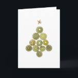 Cartão De Festividades Árvore de Natal do diabrete de mar<br><div class="desc">A árvore perfeita para um Natal do beira-mar,  coberta com uma estrela do mar vermelha.</div>