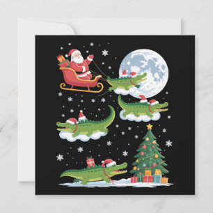 Cartão De Festividades Árvore de Natal engraçada com iluminação Papai Noe