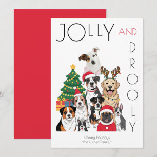 Cartão De Festividades Árvore de Natal Engraçada de Pet