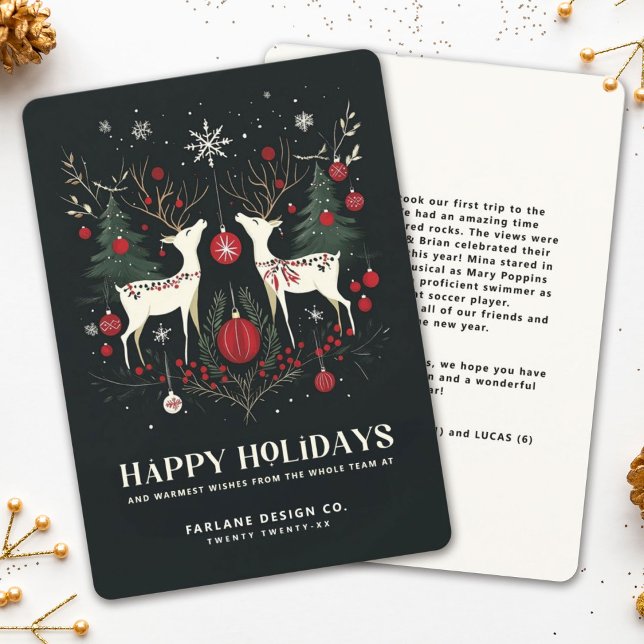 Cartão De Festividades Árvore de Natal Escandinava Quente (Criador carregado)