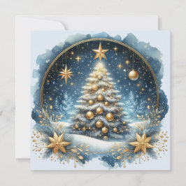 Cartão De Festividades Árvore de Natal & Feliz Natal personalizável