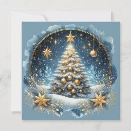 Cartão De Festividades Árvore de Natal & Feliz Natal personalizável
