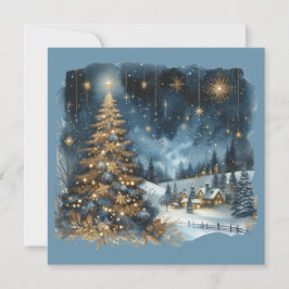 Cartão De Festividades Árvore de Natal & Feliz Natal personalizável