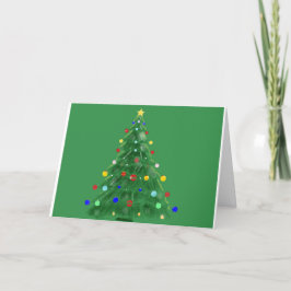 Cartão De Festividades Árvore de Natal - Felizes Festas