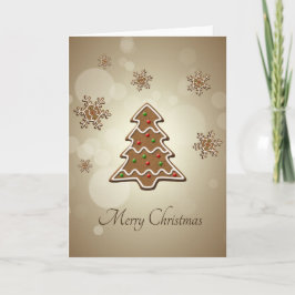 Cartão De Festividades Árvore de Natal Gingerpão