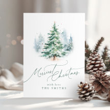 Árvore de Natal Modern Script Mais Alegre