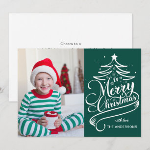 Cartão De Festividades Árvore de Natal Moderna Editável Colorida Foto