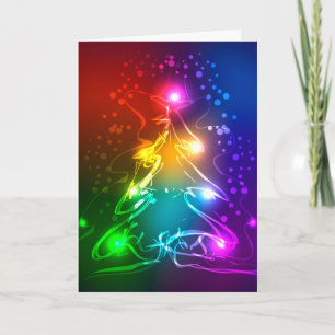 Cartão De Festividades Árvore de Natal Multicolor