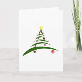 Cartão De Festividades Árvore de Natal na moda