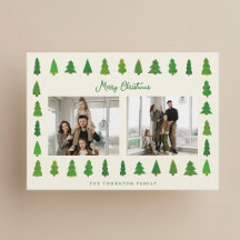 Árvore de Natal perene pintada à mão foto de Natal