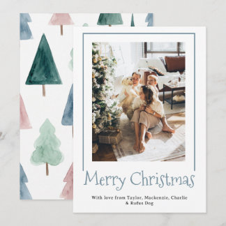 Cartão De Festividades Árvore de Natal Personalizada com Foto