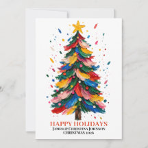 Árvore de Natal Personalizável Feliz Natal