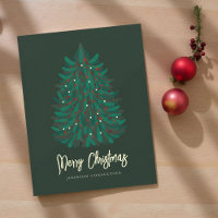 Árvore de Natal Simples Moderna Feliz Natal