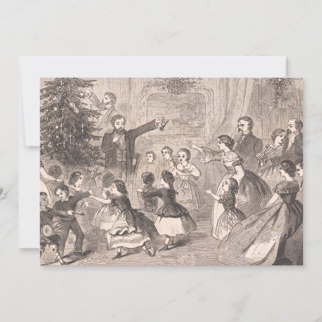 Cartão De Festividades Árvore de Natal | Winslow Homer (Frente)