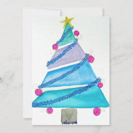 Cartão De Festividades Árvore de Tinsel