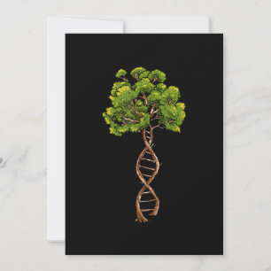 Cartão De Festividades Árvore Dna Do Ambiente Biológico De Genética Da