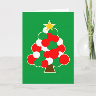Cartão De Festividades ÁRVORE do CÍRCULO - italiano