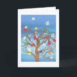 Cartão De Festividades Árvore do inverno<br><div class="desc">Cumprimentos brilhantes,  animadores do inverno a enviar a um amigo especial ou amado!</div>