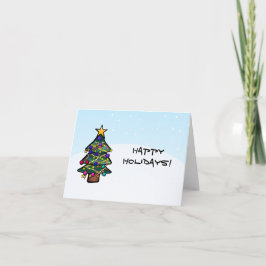 Cartão De Festividades Árvore Natal 2