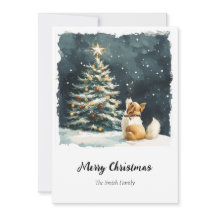 Árvore Natal Elegante Aquarela Não Foto