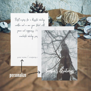 Cartão De Festividades Árvore Velho em Floresta Mistura