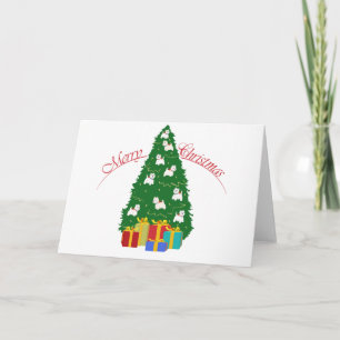 Cartão De Festividades Árvore Westie
