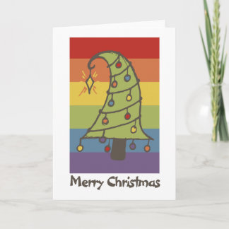 Cartão De Festividades Árvore Whimsical Rainbow Pride