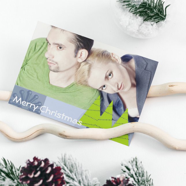 Cartão De Festividades Árvores de Limão de Natal Merry - (Criador carregado)